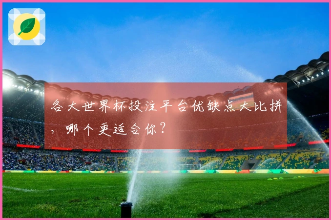 各大世界杯投注平台优缺点大比拼，哪个更适合你？